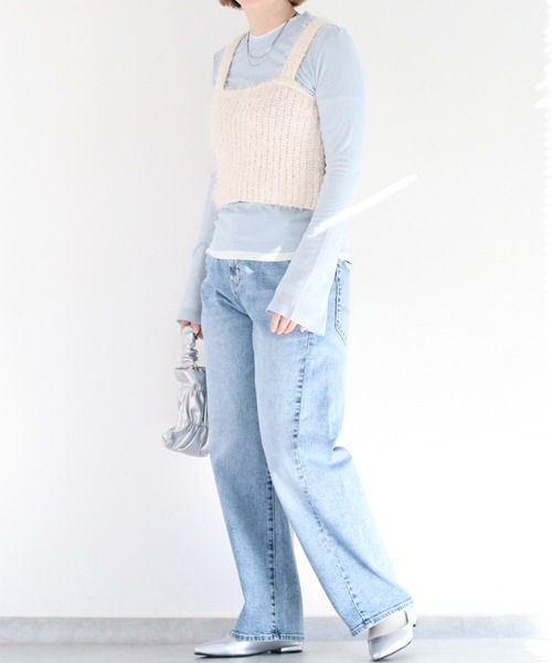 cepo（セポ）の「シアーソデフレアカットソー（Tシャツ/カットソー・レディース・グレー/オフホワイト/イエロー/サックスブルー・M）」の11枚目の写真