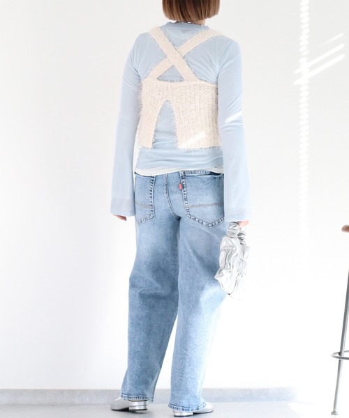 cepo（セポ）の「シアーソデフレアカットソー（Tシャツ/カットソー・レディース・グレー/オフホワイト/イエロー/サックスブルー・M）」の12枚目の写真