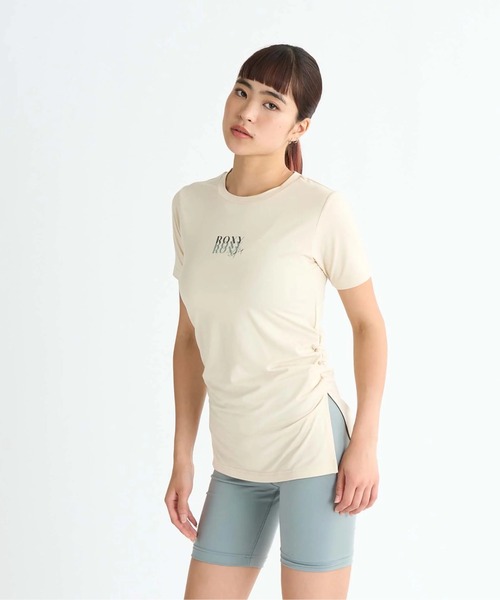 ROXY(ロキシー)の「TAKE YOUR TIME /ロキシー水陸両用サイドスリット半袖Tシャツ(Tシャツ/カットソー・レディース・カーキ/ベージュ/ブラック・MEDIUM/LARGE/SMALL)」の8枚目の写真