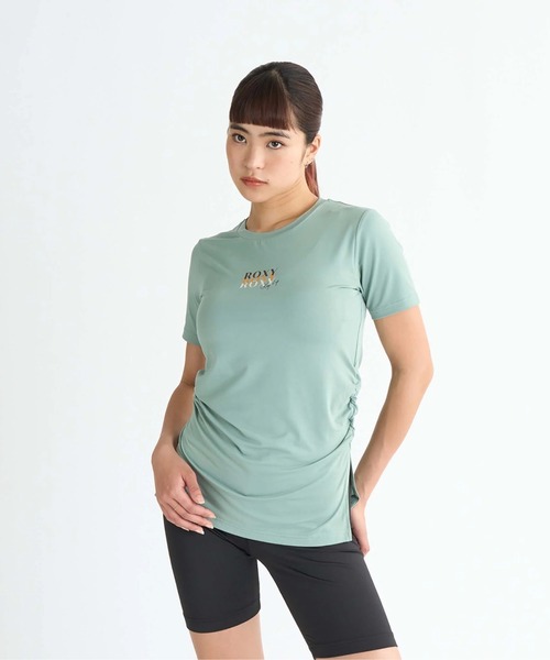 ROXY(ロキシー)の「TAKE YOUR TIME /ロキシー水陸両用サイドスリット半袖Tシャツ(Tシャツ/カットソー・レディース・カーキ/ベージュ/ブラック・MEDIUM/LARGE/SMALL)」の5枚目の写真