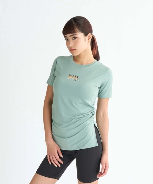 ROXY(ロキシー)の「TAKE YOUR TIME /ロキシー水陸両用サイドスリット半袖Tシャツ(Tシャツ/カットソー・レディース・カーキ/ベージュ/ブラック・MEDIUM/LARGE/SMALL)」の19枚目の写真