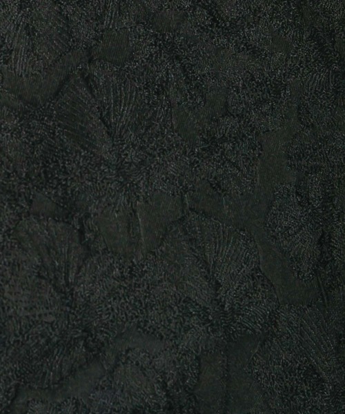 RAW FUDGE（ローファッジ）の「ボタニカルジャガードコート（ノーカラーコート・レディース・ブラック・M）」の3枚目の写真