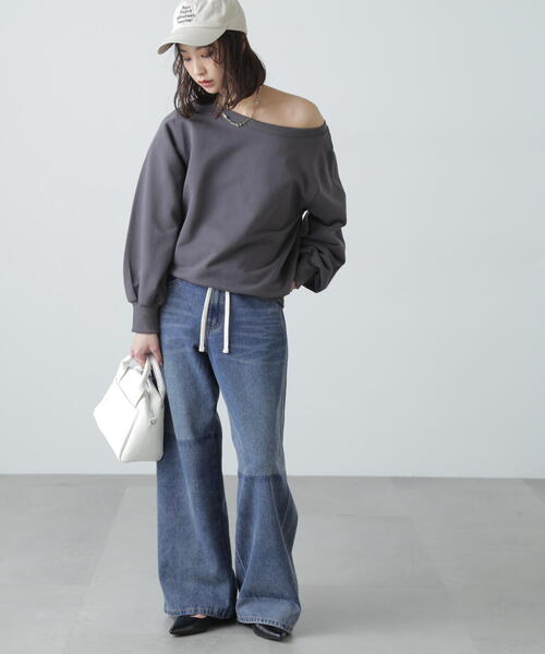 FREE'S MART（フリーズマート）の「◆オフショルスウェット（スウェット・レディース・ホワイト/ブラック/ホワイト系その他・FREE）」の9枚目の写真