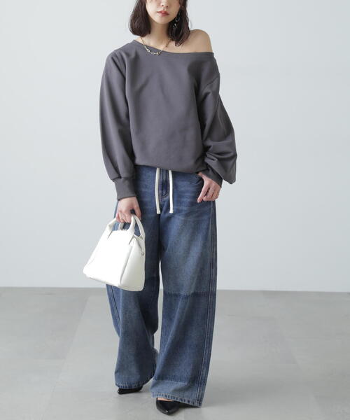 FREE'S MART（フリーズマート）の「◆オフショルスウェット（スウェット・レディース・ホワイト/ブラック/ホワイト系その他・FREE）」の10枚目の写真