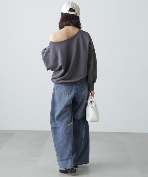 FREE'S MART（フリーズマート）の「◆オフショルスウェット（スウェット・レディース・ホワイト/ブラック/ホワイト系その他・FREE）」の12枚目の写真