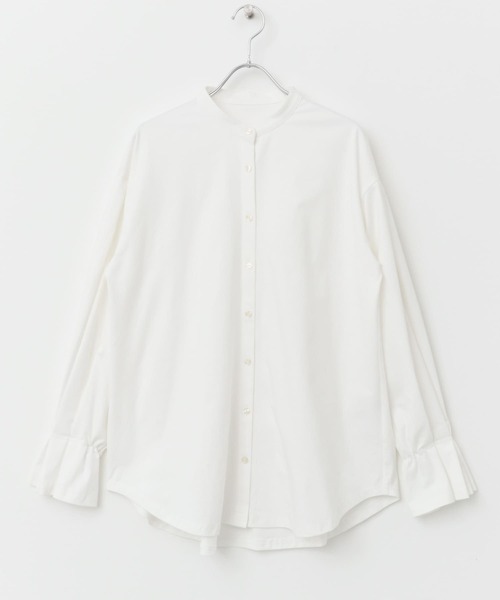 ITEMS URBANRESEARCH(アイテムズ アーバンリサーチ)の「バンドカラーソデタックカットソー(Tシャツ/カットソー・レディース・ストライプ/ホワイト・FREE)」の16枚目の写真