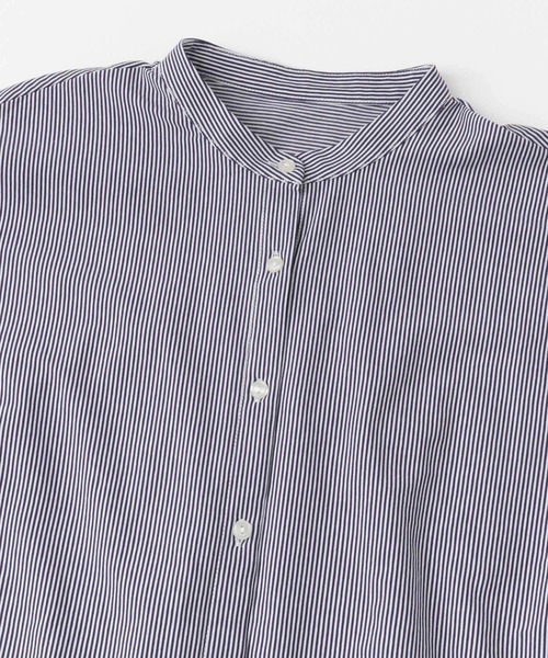 ITEMS URBANRESEARCH(アイテムズ アーバンリサーチ)の「バンドカラーソデタックカットソー(Tシャツ/カットソー・レディース・ストライプ/ホワイト・FREE)」の18枚目の写真
