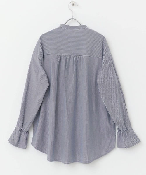 ITEMS URBANRESEARCH(アイテムズ アーバンリサーチ)の「バンドカラーソデタックカットソー(Tシャツ/カットソー・レディース・ストライプ/ホワイト・FREE)」の19枚目の写真