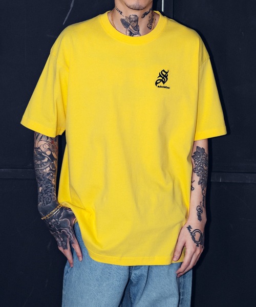 Subciety（サブサエティ）の「icon tee（Tシャツ/カットソー・メンズ・ブラック/サックスブルー/イエロー/ホワイト・X-LARGE/LARGE/MEDIUM/SMALL/XX-LARGE）」の4枚目の写真