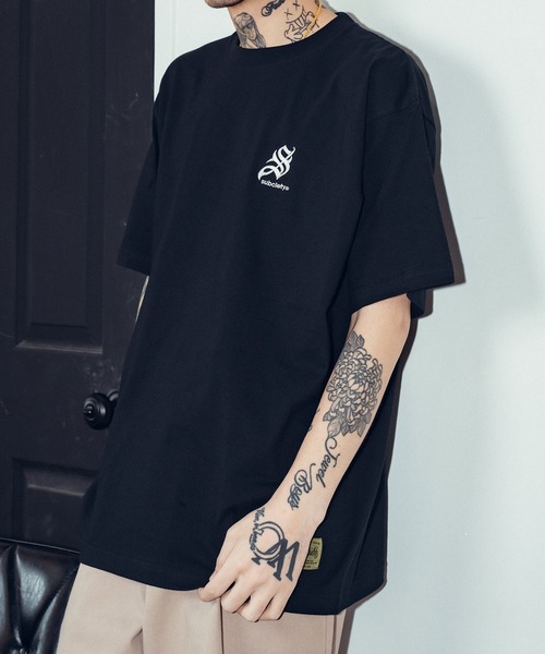 Subciety（サブサエティ）の「icon tee（Tシャツ/カットソー・メンズ・ブラック/サックスブルー/イエロー/ホワイト・X-LARGE/LARGE/MEDIUM/SMALL/XX-LARGE）」の3枚目の写真