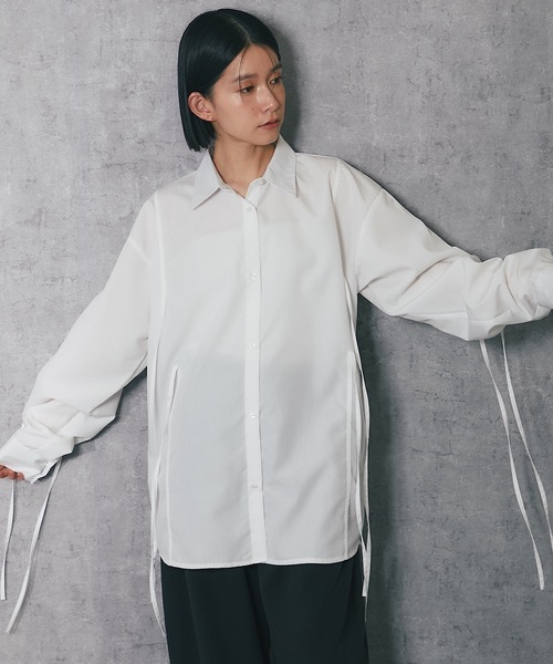Dsquared2 シャツ ブラウス ハイネック リボン DSQUARED2/ディースクエアード】 EASY SLIM PIN COLLAR シャツ