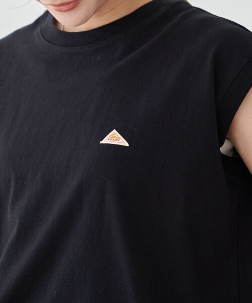KELTY(ケルティ)の「KELTY(ケルティ)別注 ワンポイントロゴ ノースリーブTシャツ(Tシャツ/カットソー・レディース・ホワイト/ブラック/ネイビー/オレンジ・M/L)」の5枚目の写真