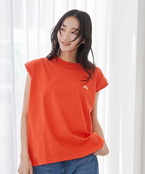 KELTY(ケルティ)の「KELTY(ケルティ)別注 ワンポイントロゴ ノースリーブTシャツ(Tシャツ/カットソー・レディース・ホワイト/ブラック/ネイビー/オレンジ・M/L)」の10枚目の写真
