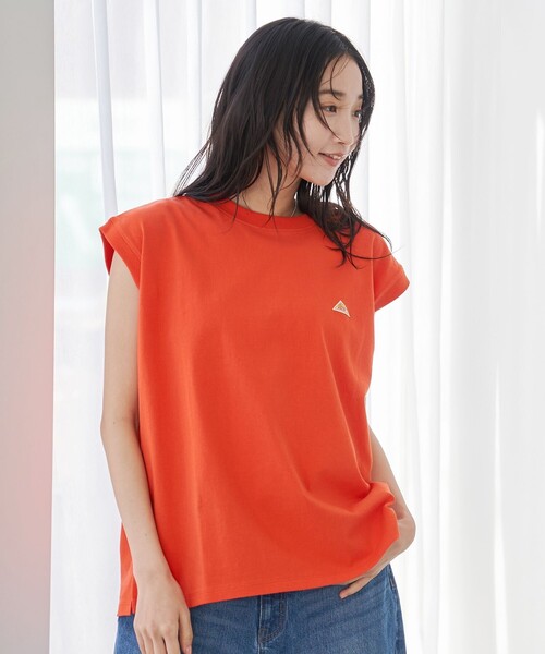 KELTY(ケルティ)の「KELTY(ケルティ)別注 ワンポイントロゴ ノースリーブTシャツ(Tシャツ/カットソー・レディース・ホワイト/ブラック/ネイビー/オレンジ・M/L)」の11枚目の写真
