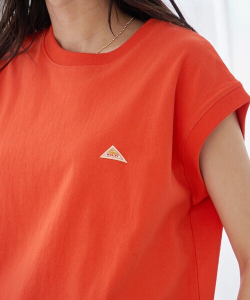 KELTY(ケルティ)の「KELTY(ケルティ)別注 ワンポイントロゴ ノースリーブTシャツ(Tシャツ/カットソー・レディース・ホワイト/ブラック/ネイビー/オレンジ・M/L)」の12枚目の写真
