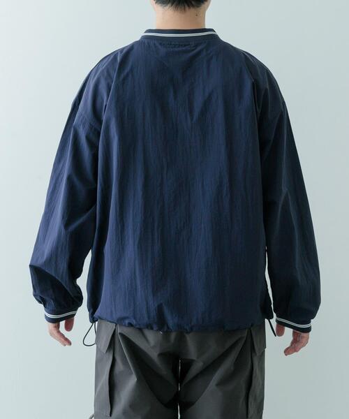 ITEMS URBANRESEARCH(アイテムズ アーバンリサーチ)の「『セットアップ対応』ナイロン ラインリブ ドロストプルオーバー(その他トップス・メンズ・ネイビー/チャコールグレー/ブラック・LARGE/MEDIUM)」の5枚目の写真