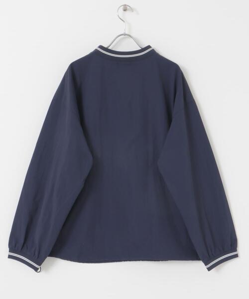 ITEMS URBANRESEARCH(アイテムズ アーバンリサーチ)の「『セットアップ対応』ナイロン ラインリブ ドロストプルオーバー(その他トップス・メンズ・ネイビー/チャコールグレー/ブラック・LARGE/MEDIUM)」の9枚目の写真