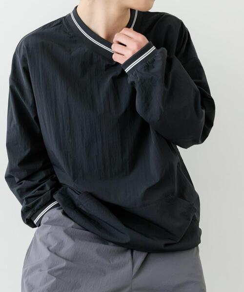 ITEMS URBANRESEARCH(アイテムズ アーバンリサーチ)の「『セットアップ対応』ナイロン ラインリブ ドロストプルオーバー(その他トップス・メンズ・ネイビー/チャコールグレー/ブラック・LARGE/MEDIUM)」の18枚目の写真