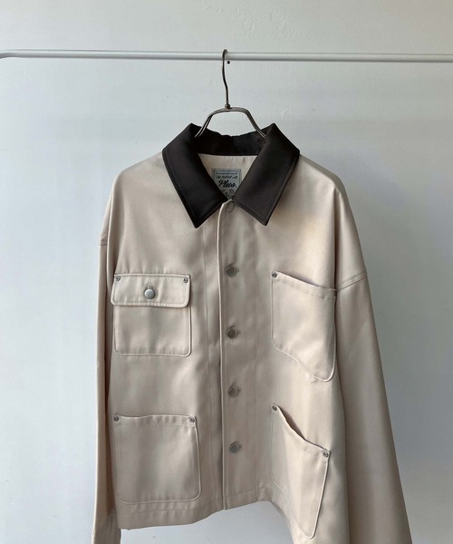 AS KNOW AS plus（アズノゥアズプラス）の「●ビッグシルエット デザインポケットワークジャケット（その他アウター・レディース・アイボリー系/カーキ系・FREE）」の17枚目の写真