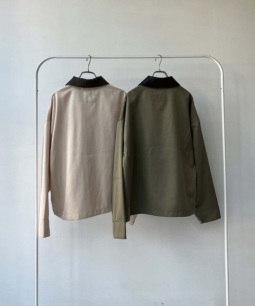 AS KNOW AS plus（アズノゥアズプラス）の「●ビッグシルエット デザインポケットワークジャケット（その他アウター・レディース・アイボリー系/カーキ系・FREE）」の20枚目の写真