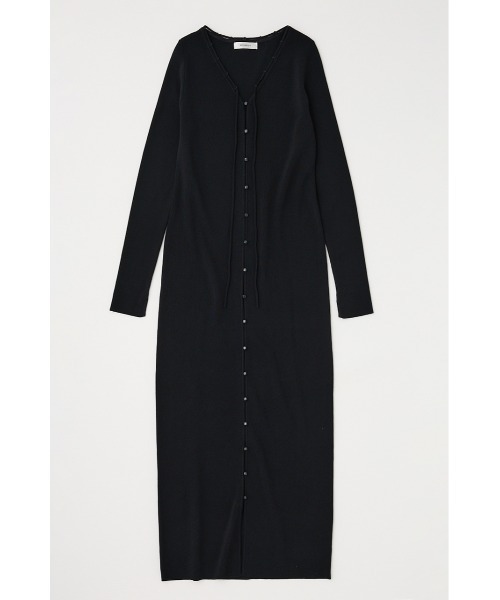 MOUSSY（マウジー）の「LOOP ACCENT ニット ドレス（ワンピース・レディース・キナリ/チャコールグレー/ブラック・1/2）」の4枚目の写真