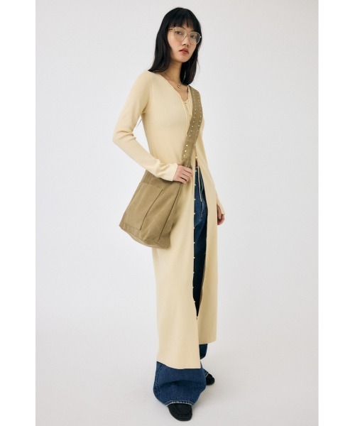 MOUSSY（マウジー）の「LOOP ACCENT ニット ドレス（ワンピース・レディース・キナリ/チャコールグレー/ブラック・1/2）」の16枚目の写真