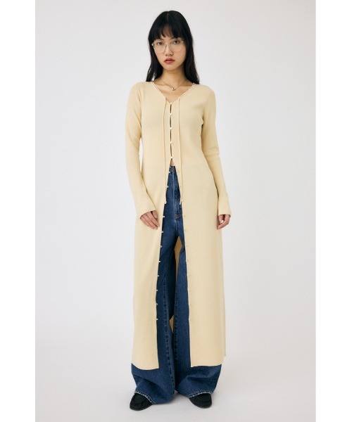 MOUSSY（マウジー）の「LOOP ACCENT ニット ドレス（ワンピース・レディース・キナリ/チャコールグレー/ブラック・1/2）」の18枚目の写真