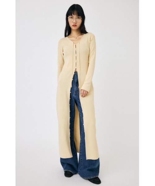 MOUSSY（マウジー）の「LOOP ACCENT ニット ドレス（ワンピース・レディース・キナリ/チャコールグレー/ブラック・1/2）」の19枚目の写真