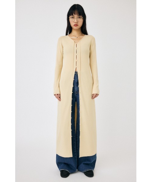 MOUSSY（マウジー）の「LOOP ACCENT ニット ドレス（ワンピース・レディース・キナリ/チャコールグレー/ブラック・1/2）」の20枚目の写真