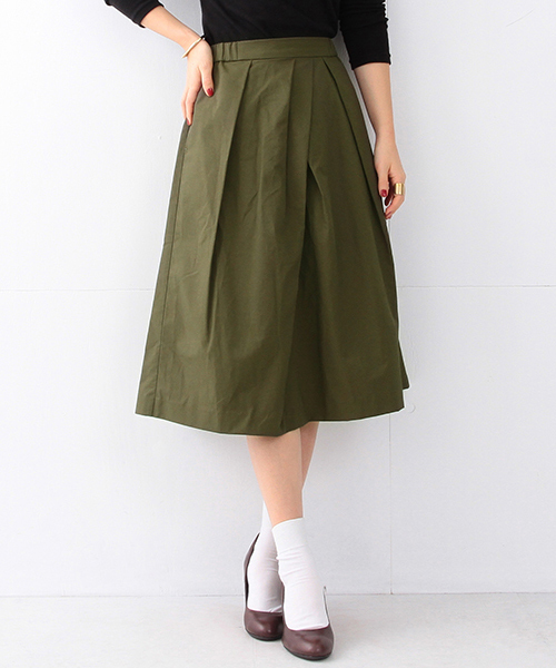 B:MING by BEAMS（ビーミングバイビームス）の「ビーミング by ビームス / サテンミリタリースカート（スカート・レディース・ネイビー/ブラック/カーキ・SMALL/MEDIUM）」の2枚目の写真