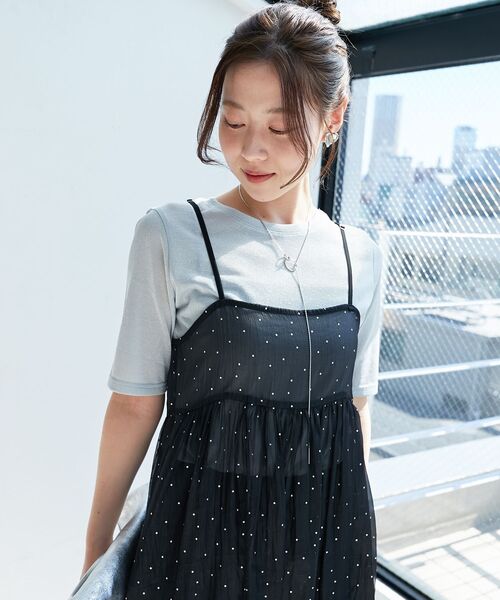 le.coeur blanc（ルクールブラン）の「サークルモチーフラリエットネックレス（ネックレス・レディース・シルバー/ゴールド・FREE）」の5枚目の写真