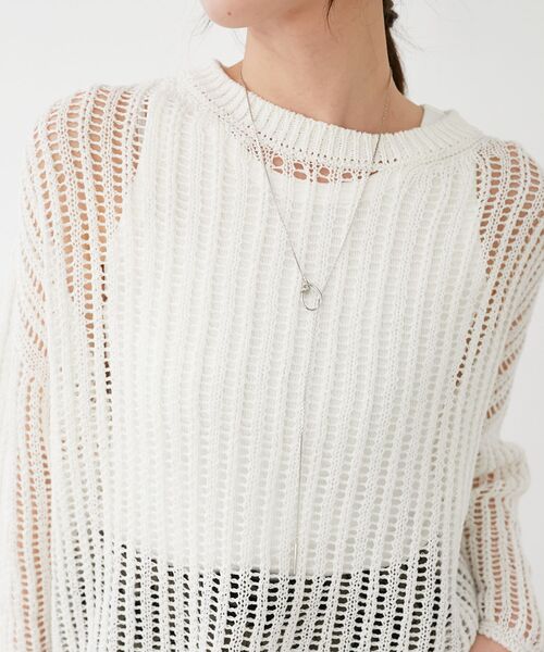 le.coeur blanc（ルクールブラン）の「サークルモチーフラリエットネックレス（ネックレス・レディース・シルバー/ゴールド・FREE）」の10枚目の写真