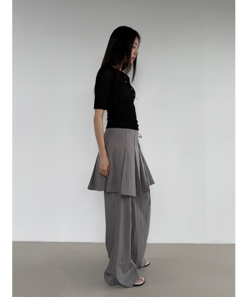 Didot.showroom(ディドット ショールーム)の「【DIDOT.】フラワーレースハーフスリーブTEE(Tシャツ/カットソー・レディース・ブラウン/ピンク/グレー/アイボリー/ブラック・FREE)」の22枚目の写真