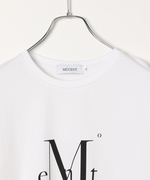 MÜCENT ムセント Tシャツ ホワイト 新品 韓国人気ブランド MUCENT（ムセント）の「【UNISEX】MUCENT／シグネチャーロゴT（T