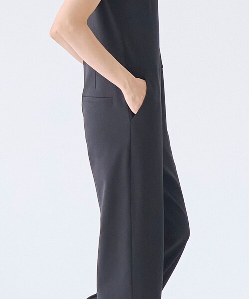 RONEL（ロネル）の「【接触冷感】カットジョーゼットオールインワン（サロペット/オーバーオール・レディース・ブラック/ネイビー・S/L/M）」の10枚目の写真