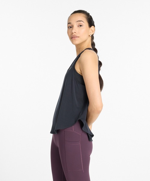 NEW BALANCE（ニューバランス）の「Drapey ジャージタンク（タンクトップ・レディース・ブラック/ライトブルー・LARGE/MEDIUM/SMALL）」の8枚目の写真