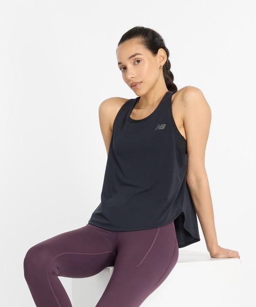 NEW BALANCE（ニューバランス）の「Drapey ジャージタンク（タンクトップ・レディース・ブラック/ライトブルー・LARGE/MEDIUM/SMALL）」の15枚目の写真