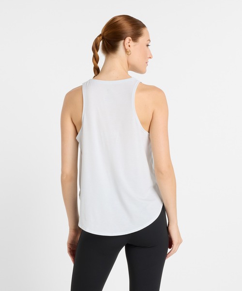 NEW BALANCE（ニューバランス）の「Drapey ジャージタンク（タンクトップ・レディース・ブラック/ライトブルー・LARGE/MEDIUM/SMALL）」の3枚目の写真