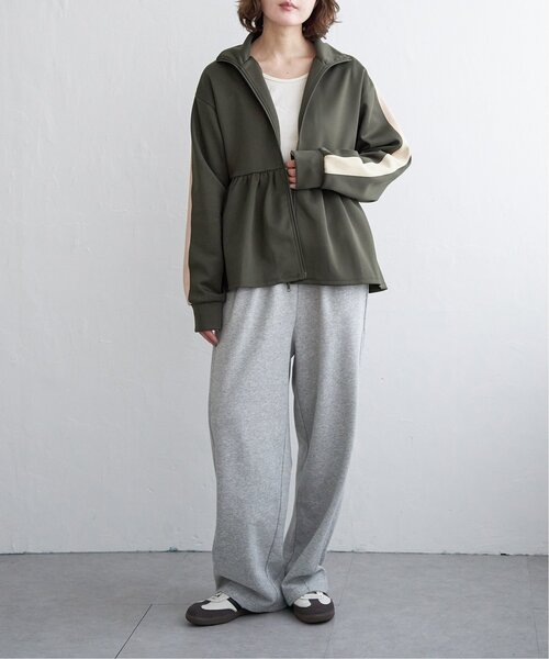 notch.（ノッチ）の「ペプラムジャージ（ジャージ・レディース・ブラック/カーキ/ダークブラウン・M）」の19枚目の写真