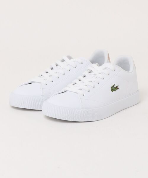 LACOSTE(ラコステ)の「LACOSTE ラコステ LEROND SET 125 2 CFA 49CFA0037 1Y9 WHT/LT PNK(スニーカー・レディース・ホワイト・35/36/37/38/39/40)」の1枚目の写真