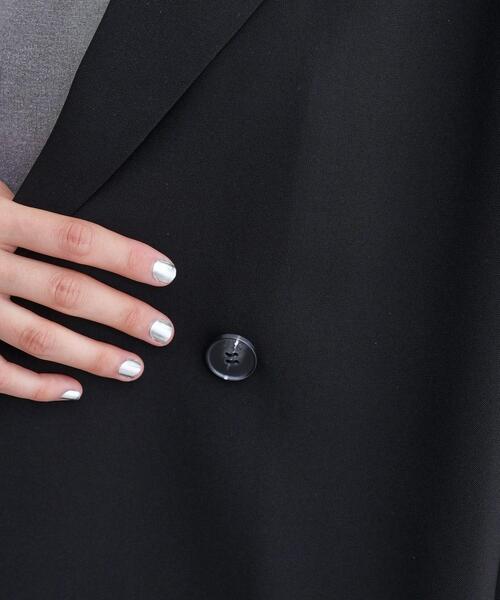 GALLEST(ギャレスト)の「【セットアップ可】モードフィットダブルボタンジャケット【カセット服/オケージョン/通勤】(テーラードジャケット・レディース・チャコールグレー/ブラック/ベージュ/キャメル・36/38/40)」の22枚目の写真