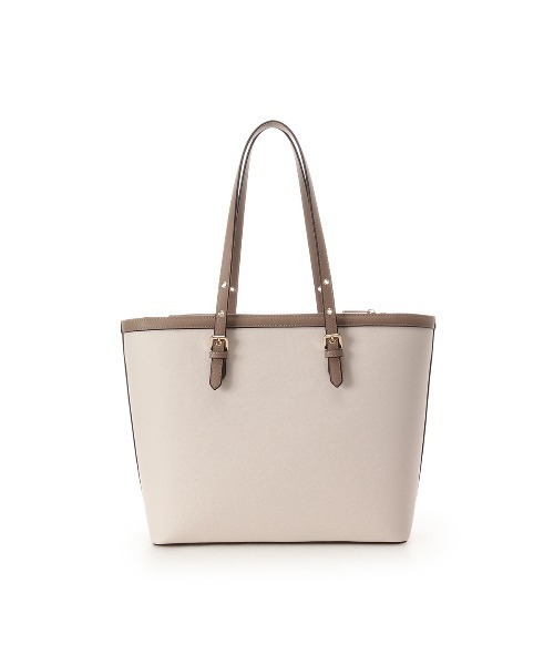 & chouette（アンドシュエット）の「バイカラーベルトデザインA4トートバッグ《通勤・通学》（トートバッグ・レディース・ネイビー/ラベンダー/ダルブルー系/ピンク/グレイッシュベージュ・FREE）」の8枚目の写真