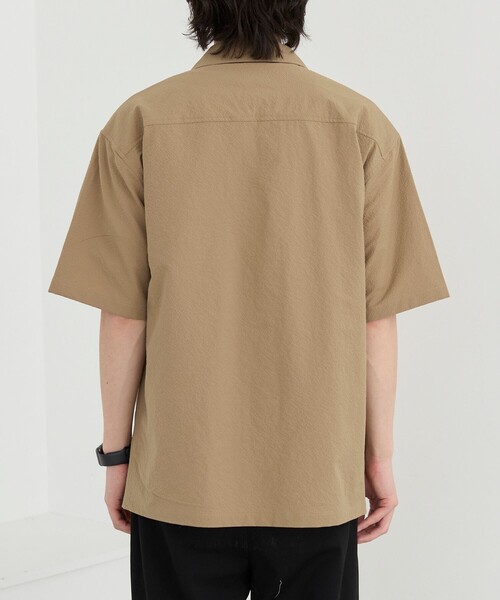 coen(コーエン)の「エンボス加工ビンテージライクオープンカラーシャツ ー吸水速乾ー(シャツ/ブラウス・メンズ・オフホワイト/ブラック/ダークグレー/ベージュ・S/M/L/XL)」の17枚目の写真