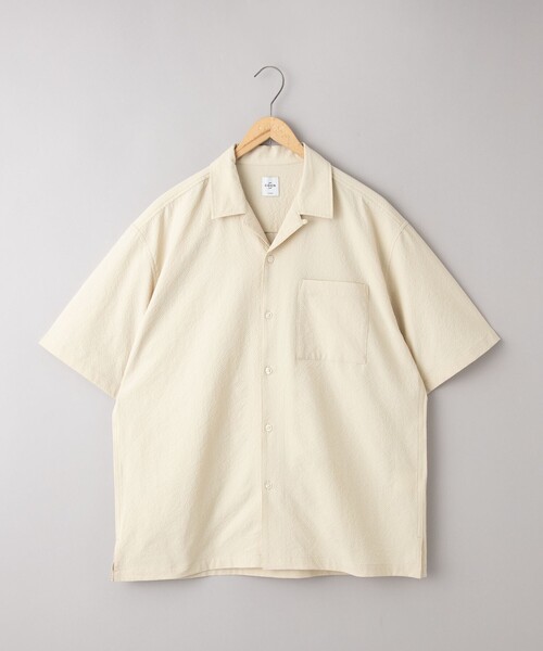 coen(コーエン)の「エンボス加工ビンテージライクオープンカラーシャツ ー吸水速乾ー(シャツ/ブラウス・メンズ・オフホワイト/ブラック/ダークグレー/ベージュ・S/M/L/XL)」の16枚目の写真