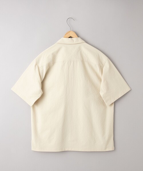 coen(コーエン)の「エンボス加工ビンテージライクオープンカラーシャツ ー吸水速乾ー(シャツ/ブラウス・メンズ・オフホワイト/ブラック/ダークグレー/ベージュ・S/M/L/XL)」の12枚目の写真