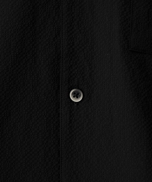 coen(コーエン)の「エンボス加工ビンテージライクオープンカラーシャツ ー吸水速乾ー(シャツ/ブラウス・メンズ・オフホワイト/ブラック/ダークグレー/ベージュ・S/M/L/XL)」の6枚目の写真