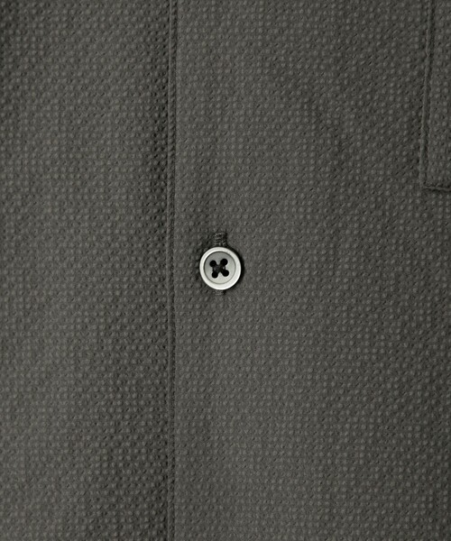 coen(コーエン)の「エンボス加工ビンテージライクオープンカラーシャツ ー吸水速乾ー(シャツ/ブラウス・メンズ・オフホワイト/ブラック/ダークグレー/ベージュ・S/M/L/XL)」の7枚目の写真