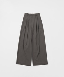 LAPIIS | TWO TUCK WOOL WIDE TROUSERS(スラックス)