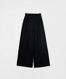 LAPIIS | TWO TUCK WOOL WIDE TROUSERS(スラックス)