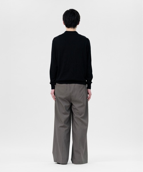 LAPIIS（ラピス）の「TWO TUCK WOOL WIDE TROUSERS（スラックス・メンズ・ブラック/ブラウン系その他・MEDIUM/LARGE）」の14枚目の写真